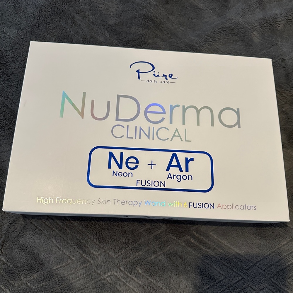 Pure NuDerma Clinical High Frequency Wand New In Box